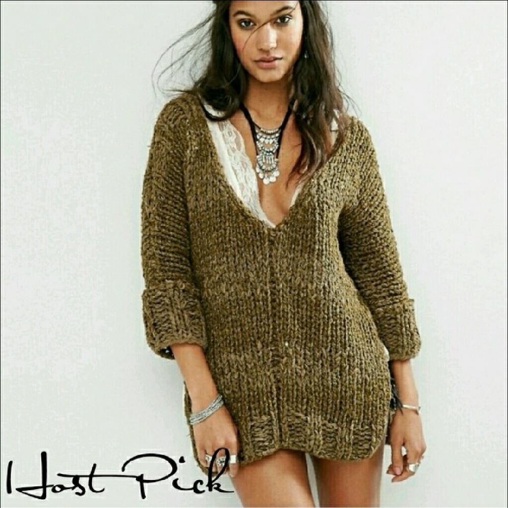 Free People V Neck Sweater